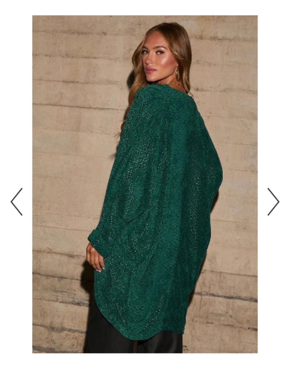 VICI Cozy Oversized Green Women's Cardigan